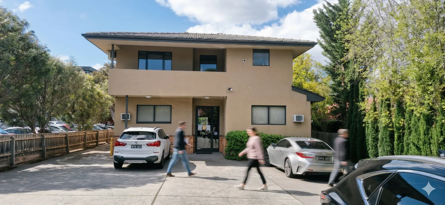 Car parking beside the clinic