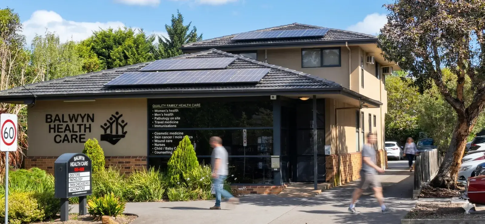 A doctor in consultation with a patient at Balwyn Health Care